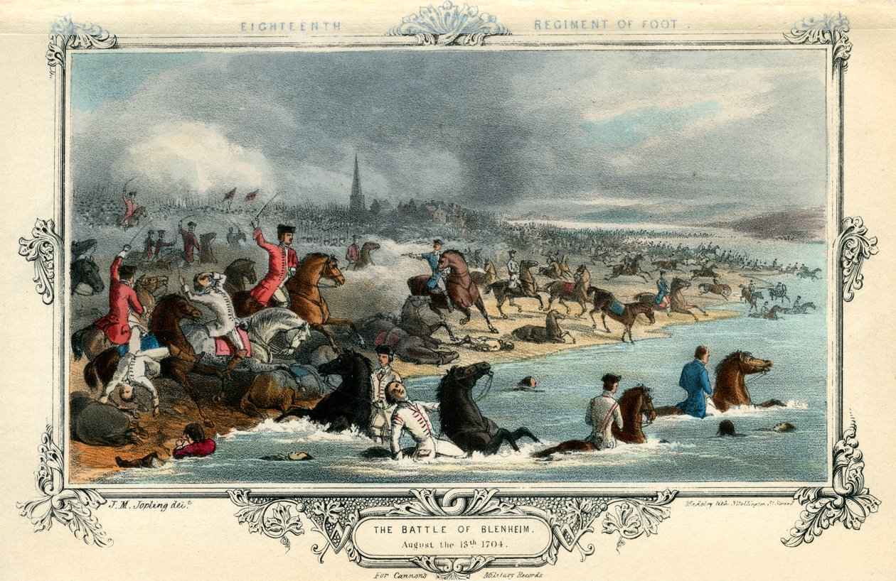 On sekizinci Ayak Alayı, Blenheim Savaşı, 13 Ağustos 1704 by Madeley