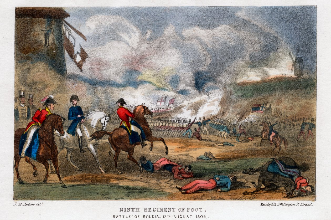 Dokuzuncu Ayak Alayı, Roleia Muharebesi, Portekiz, 17 Ağustos 1808. by Madeley