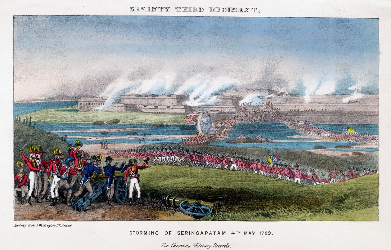 Yetmiş üçüncü Alay, Seringapatam Baskını, Hindistan, 4 Mayıs 1799. by Madeley