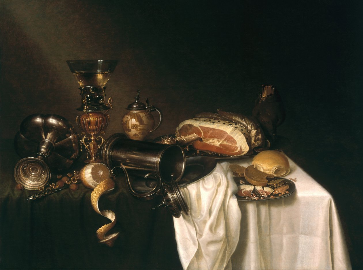 Bir Kahvaltı Parçası (panel) by Maerten Boelema de Stomme