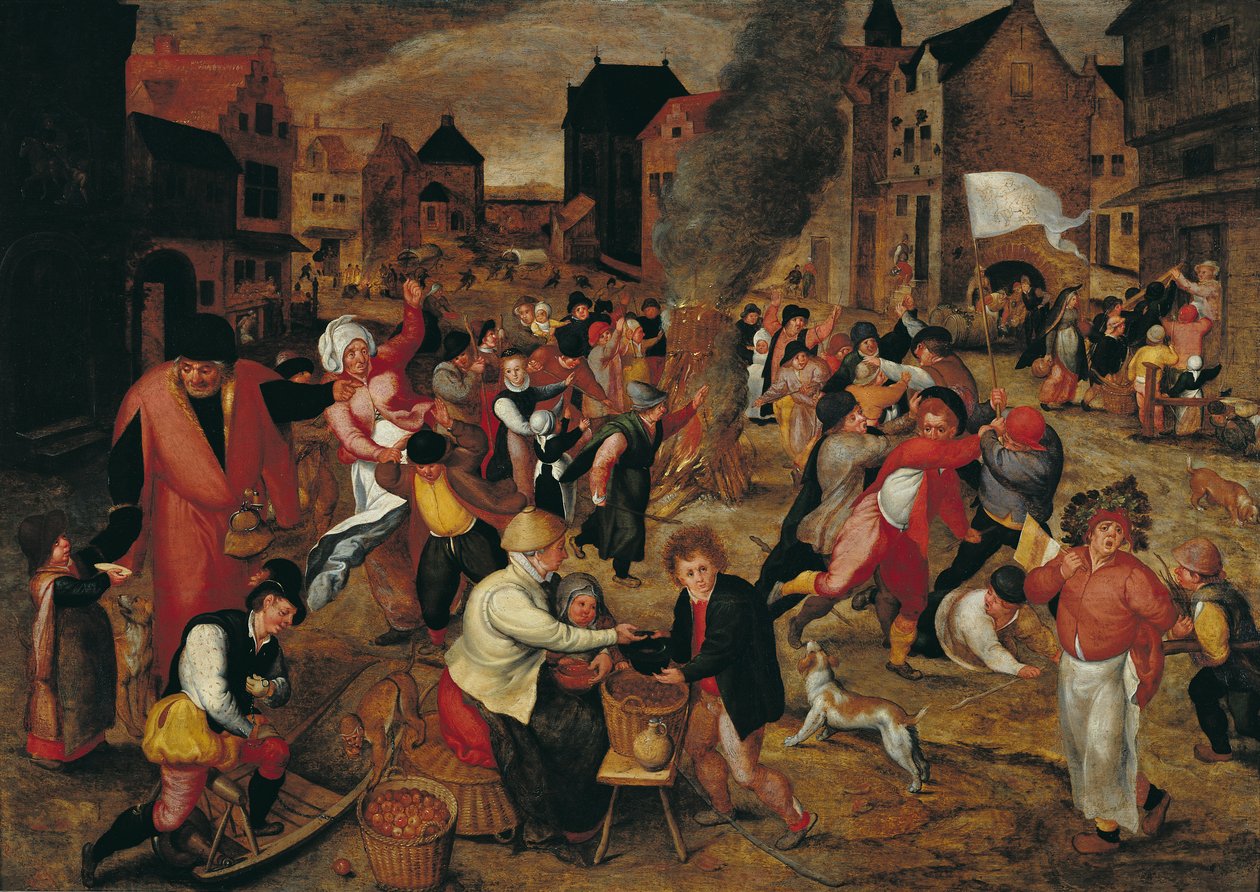 Aziz Martin Yangınları by Maerten van Cleve