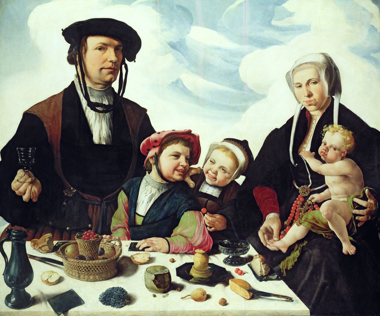Pieter Jan Foppeszoon ve Ailesi, 1530 by Maerten van Heemskerck