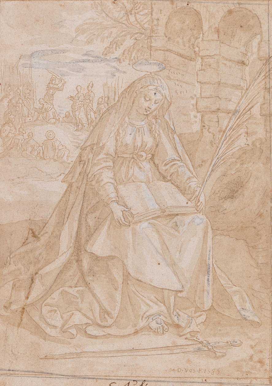 Aziz Justine, 1584. by Maerten Vos de