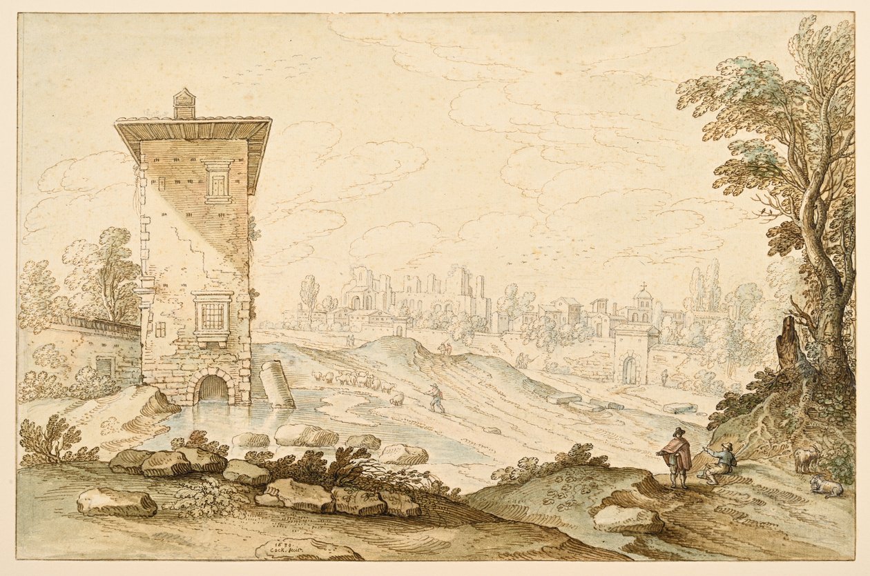 Roma manzarası by Maerten de Cock