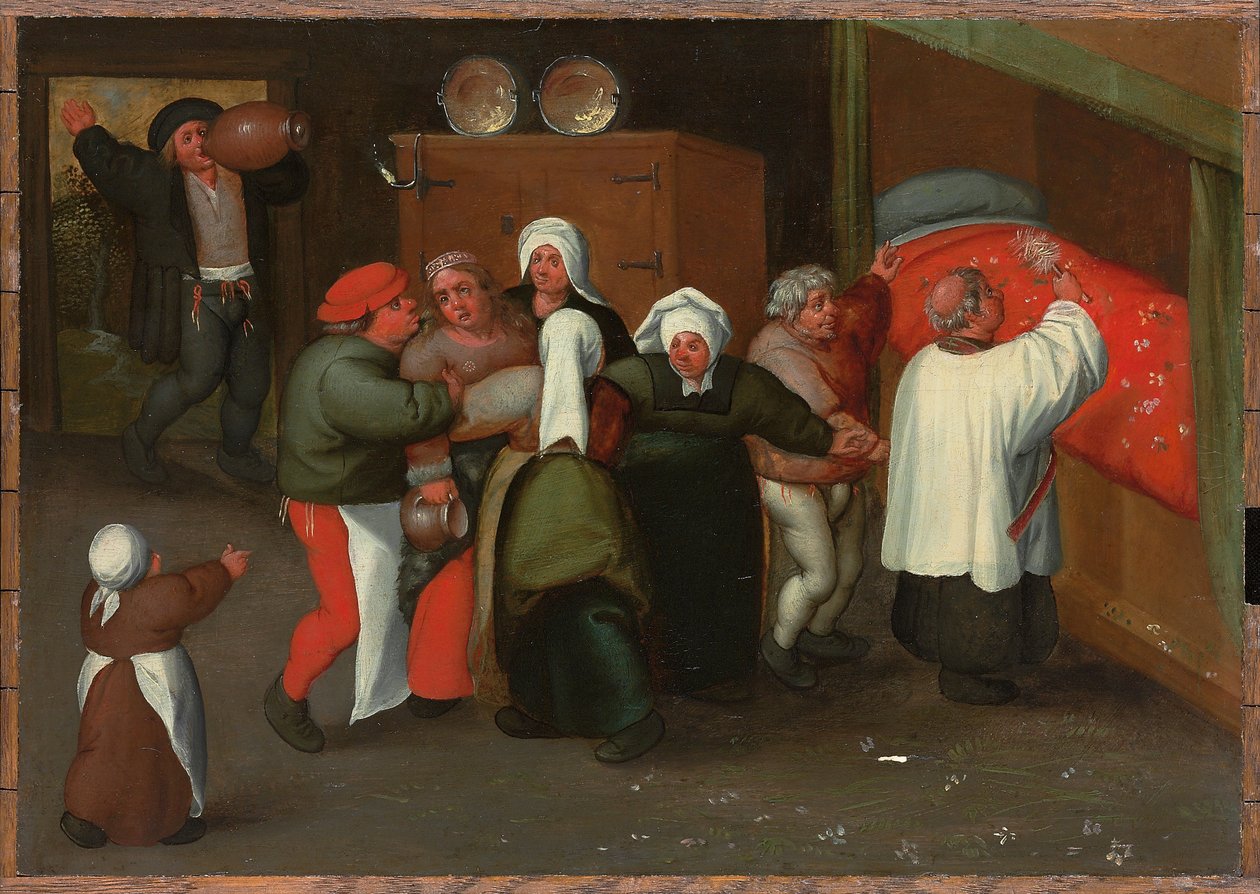 Evliliğin nimeti by Maerten van Cleve