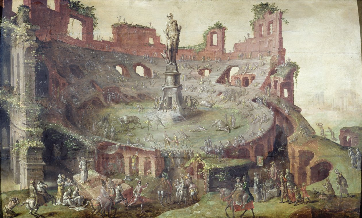 Antik Boğa Güreşi, 1552 by Maerten van Heemskerck
