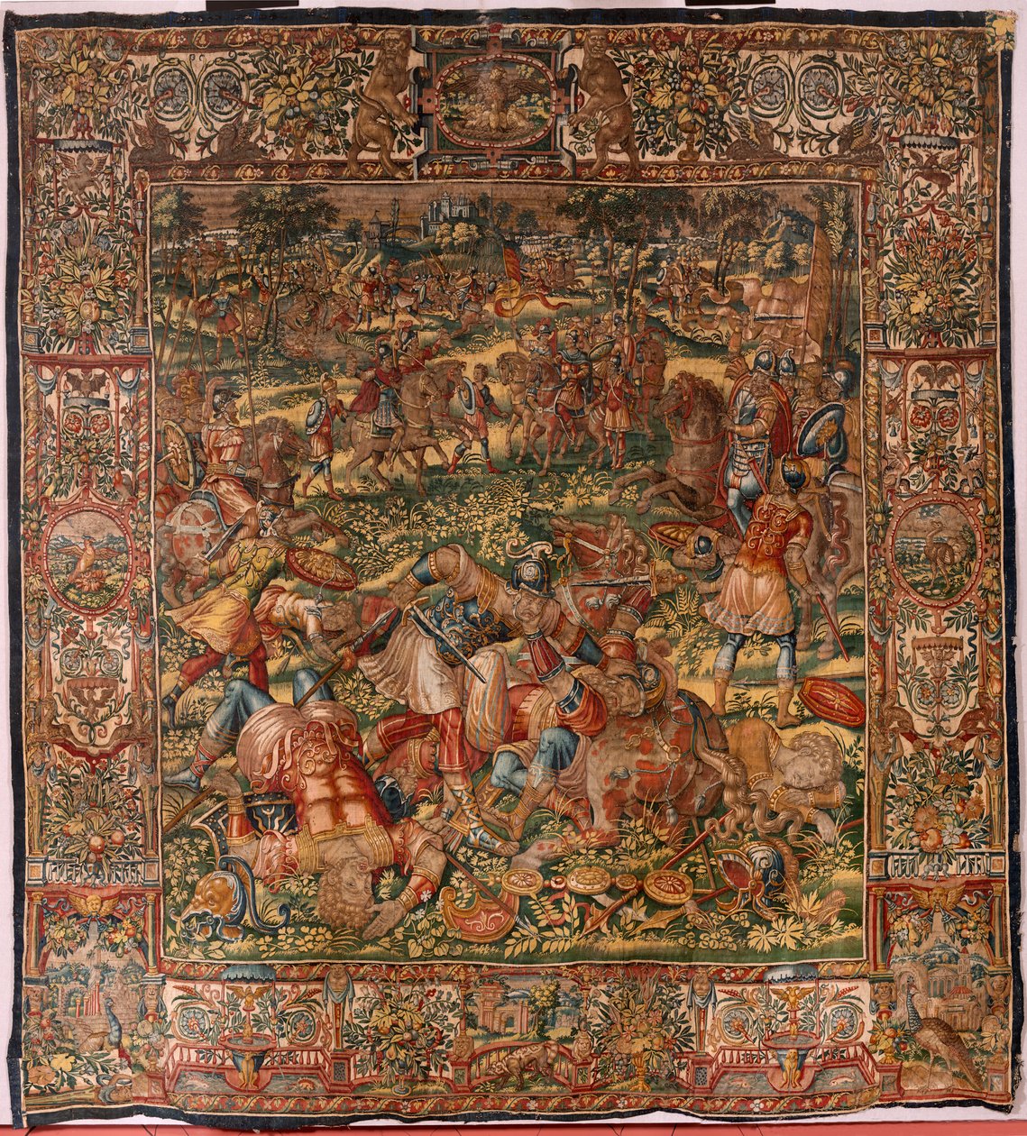 Piskoposluk müzesi (Diocesan Müzesi). Flaman halısı. Brüksel. François Geubels Atölyesi. Dizi Gideon