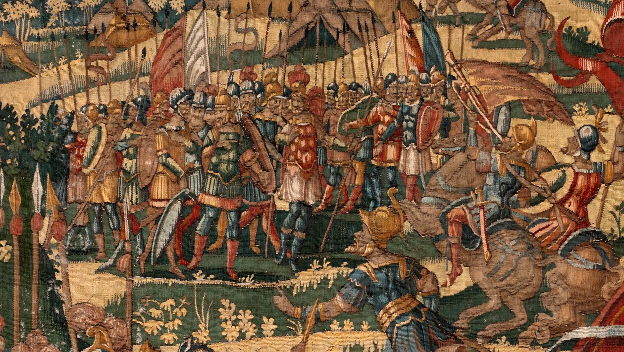 Piskoposluk müzesi (Museo Diocesano). Flaman halısı. Brüksel. Atölye François Geubels. Gideon