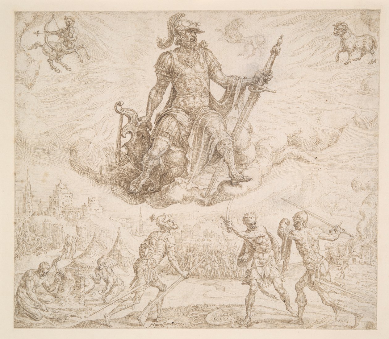 Mars, Choleric Mizaç by Maerten van Heemskerck