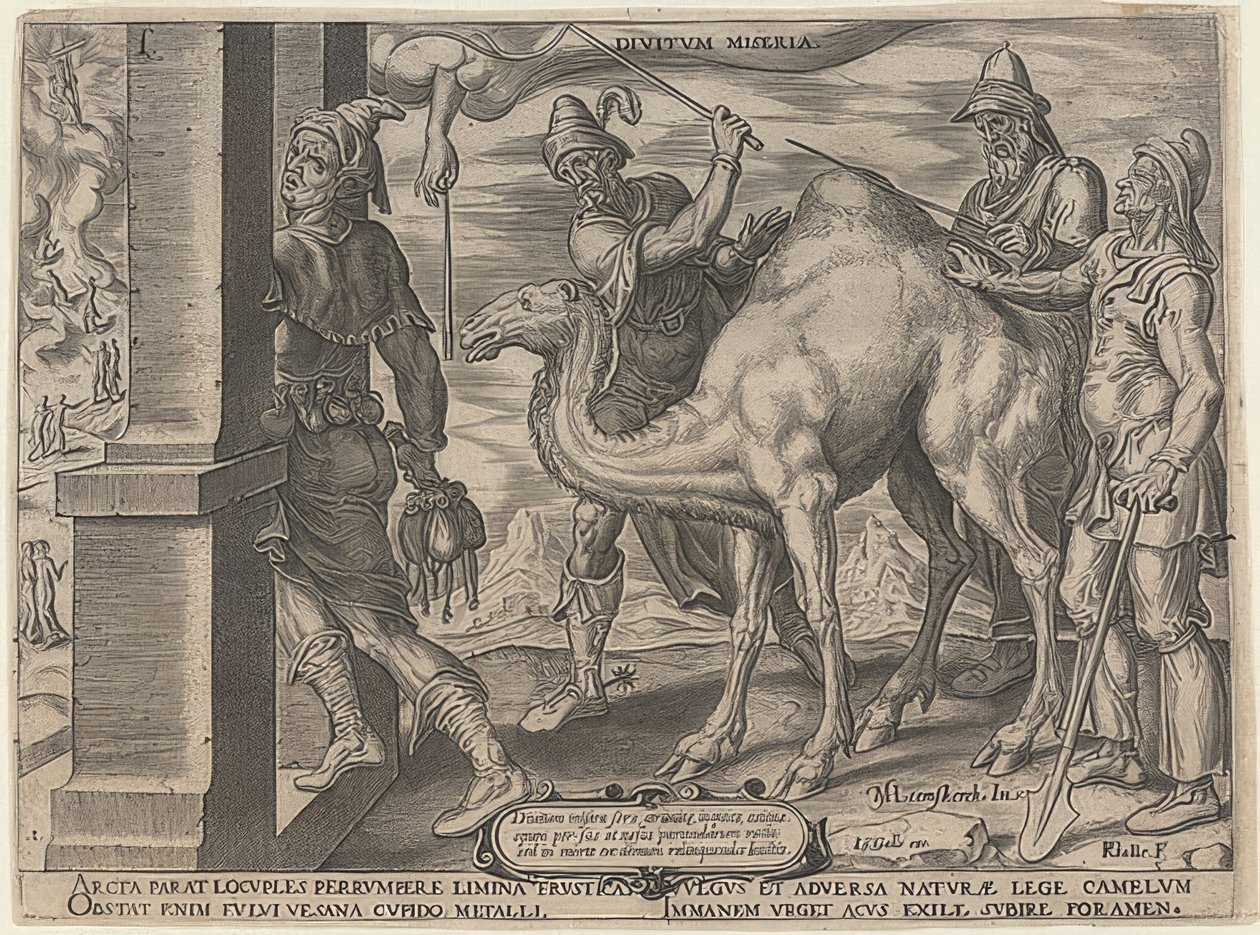 Zengin adam ve fakir Lazarus. 1563 by Maerten van Heemskerck