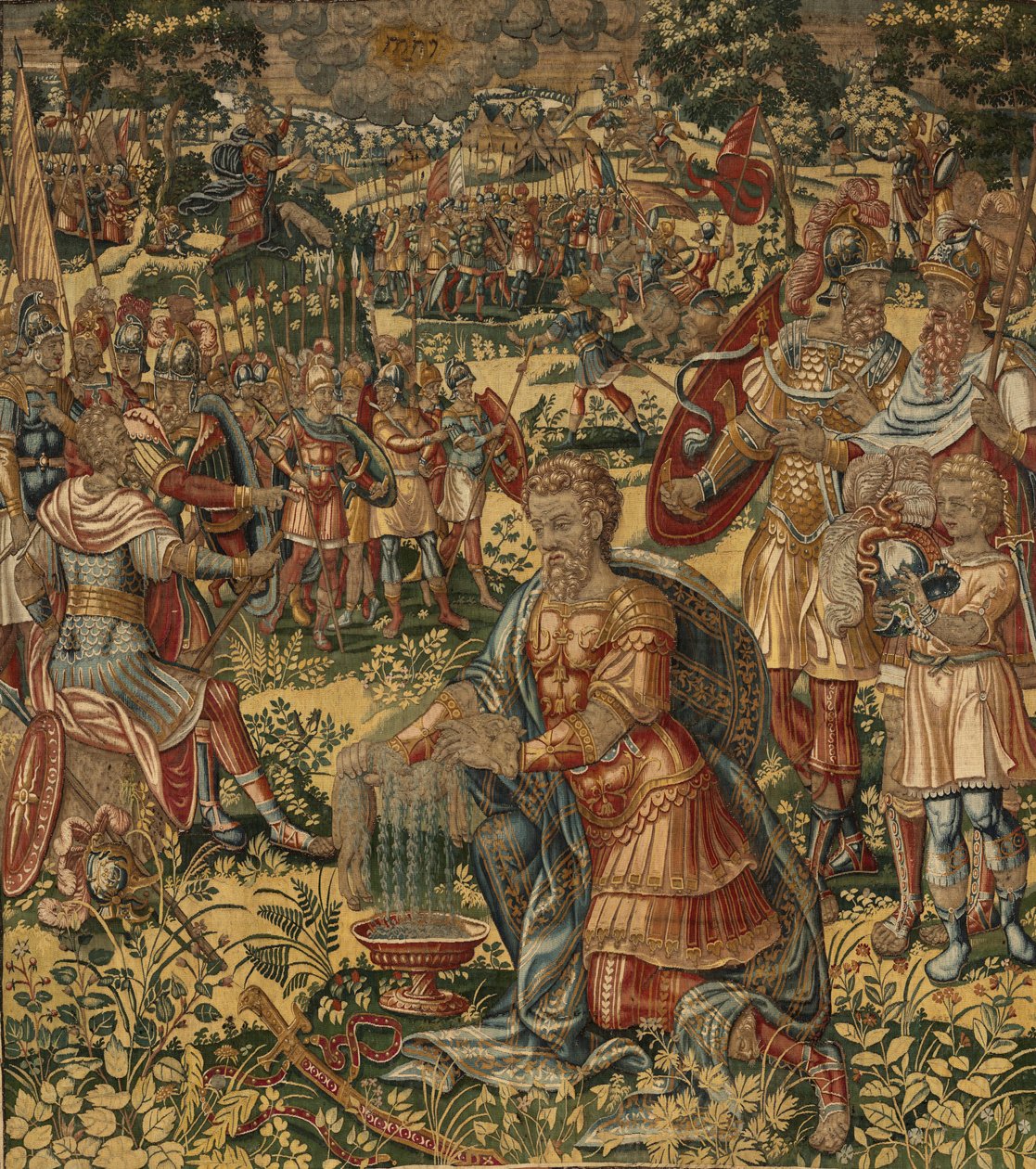 Gideon'un Hikayesi, 16. yüzyılın sonları (ipek ve yün) by Maerten van Heemskerck