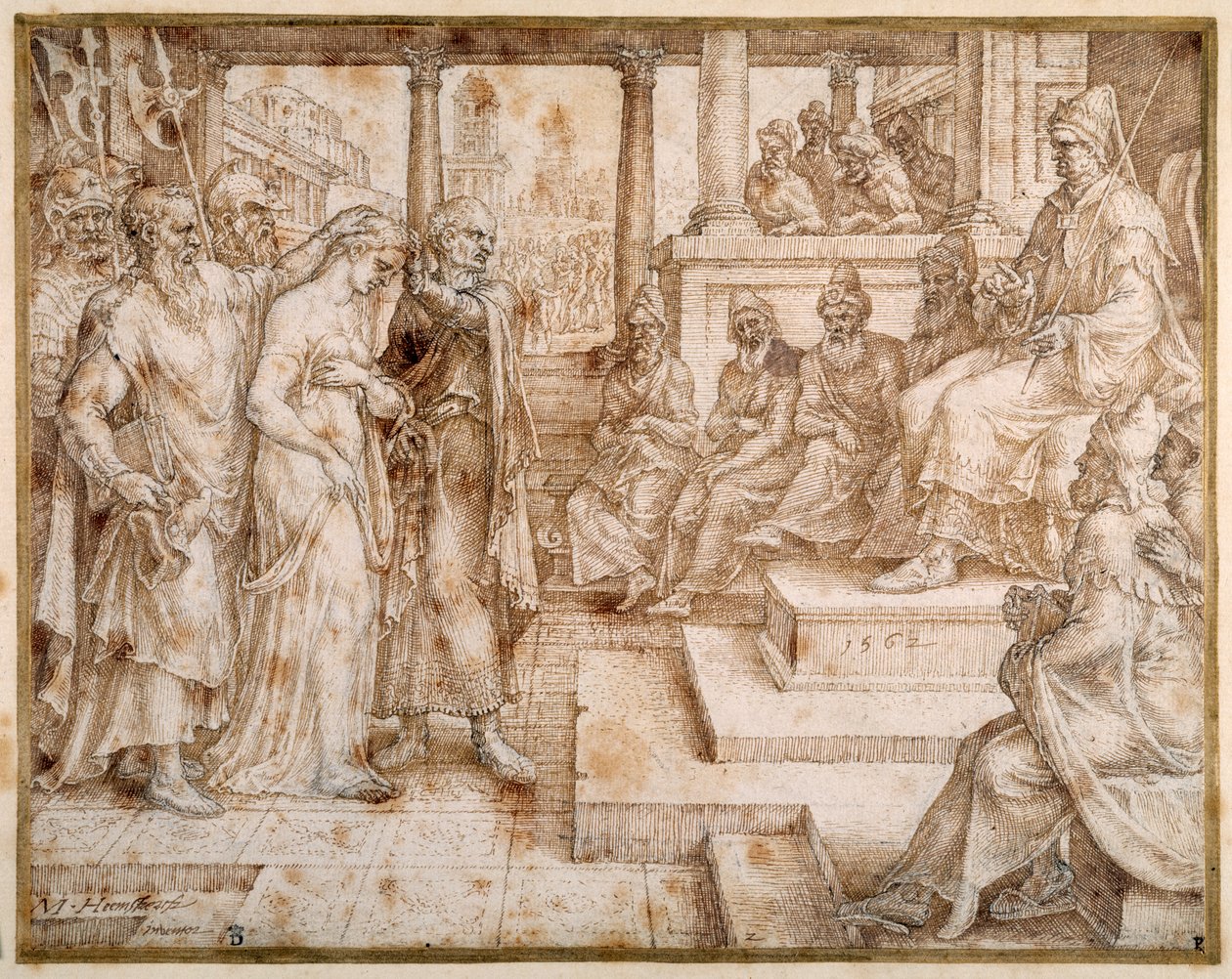 Susannah, Elders tarafından suçlandı by Maerten van Heemskerck