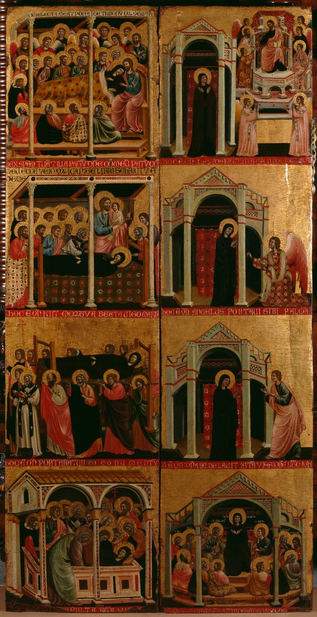 Virgin Triptik, sağ ve sol paneller (ayrıca bkz. 279476 ve 279477) by Maestro di Cesi