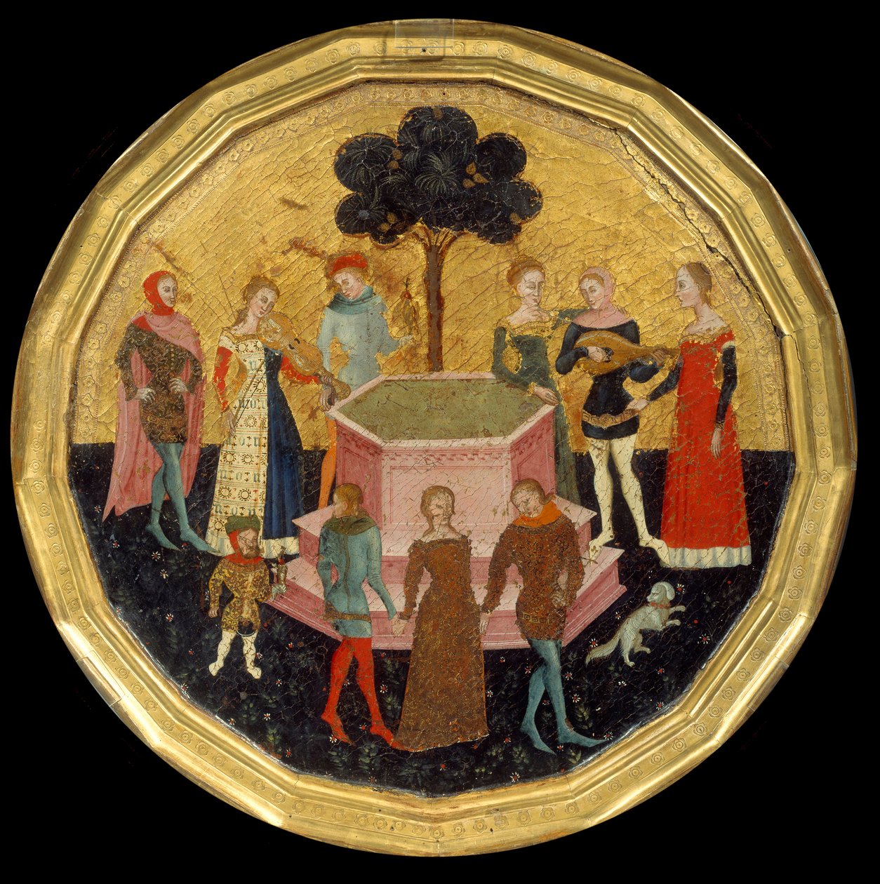 aşk bahçesi, 1370 dolayları by Maestro di Deschi Da Parto