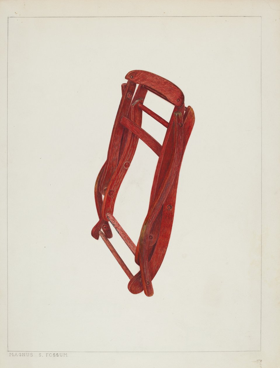 Çocuk Katlanır Sandalye, c. 1938. by Magnus S. Fossum