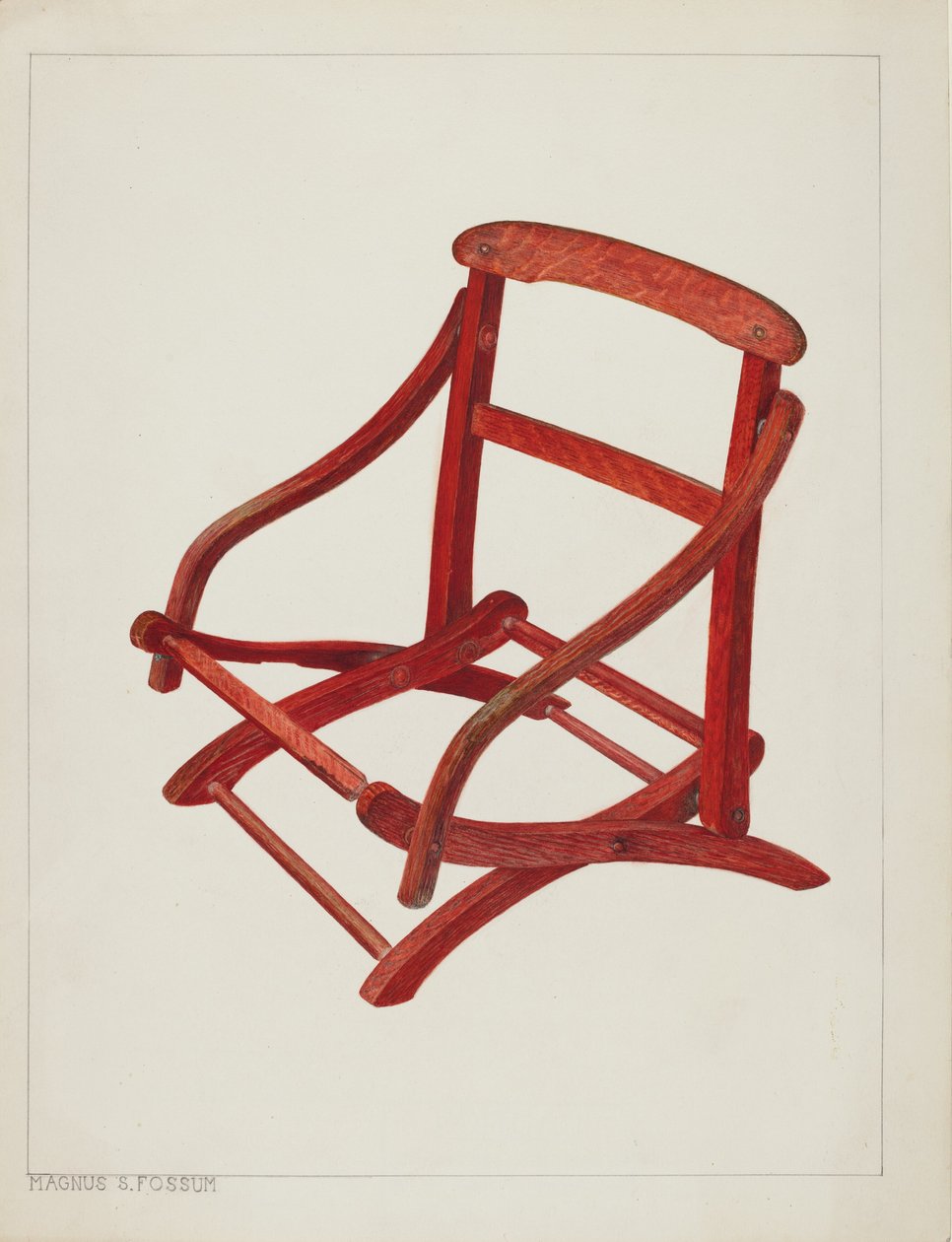 Çocuk Katlanır Sandalye, c. 1938. by Magnus S. Fossum