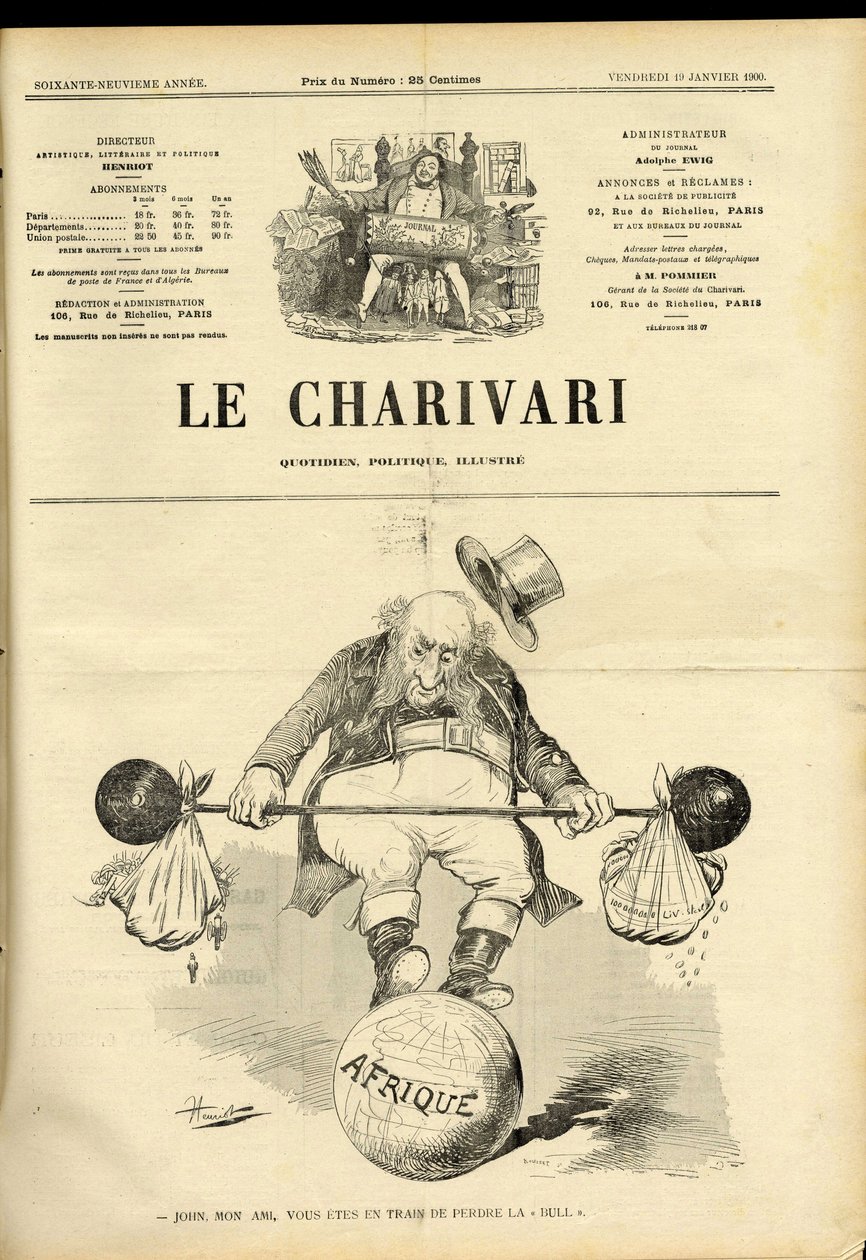“” Charivari”nin kapağı by Henri Maigrot