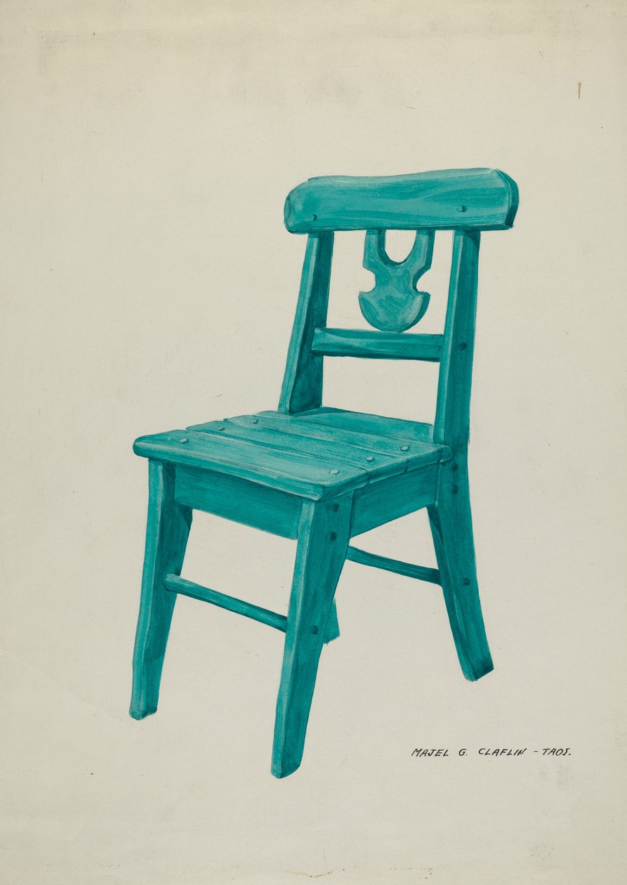 Sandalye, ç. 1937. by Majel G. Claflin