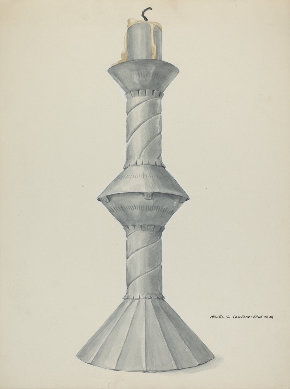 Tövbe Altar Mum Çubuğu, c. 1937. by Majel G. Claflin