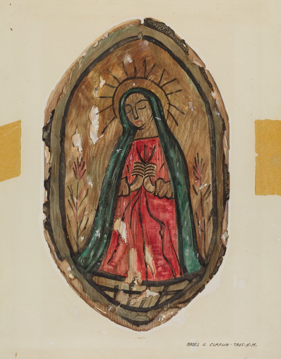 Altarpiece - Santa Maria, c. 1939. by Majel G. Claflin