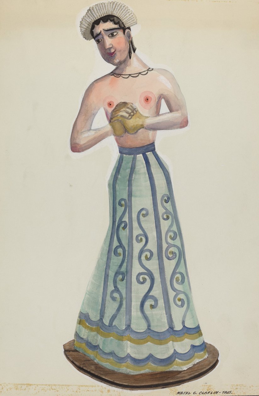 Santa One of Sekiz Bakire Önden Görünüm, c. 1937. by Majel G. Claflin
