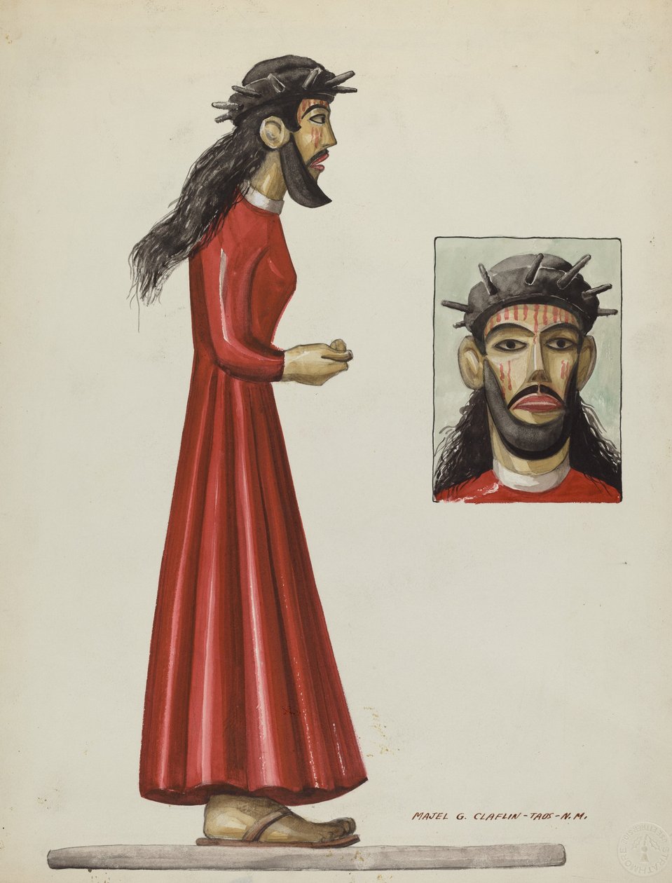 Santo Christo, c. 1937. by Majel G. Claflin