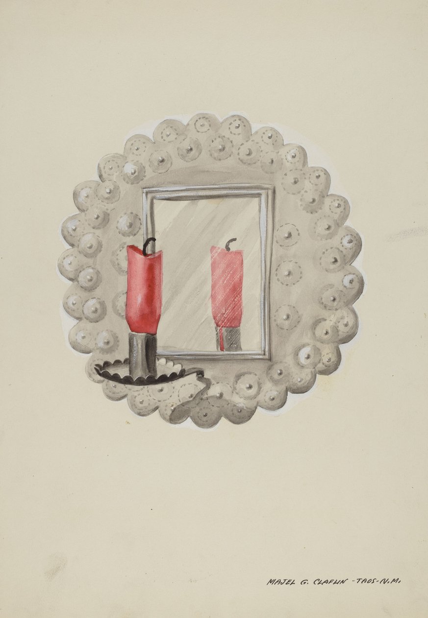 Teneke-Ayna Mum Aplik, c. 1937. by Majel G. Claflin