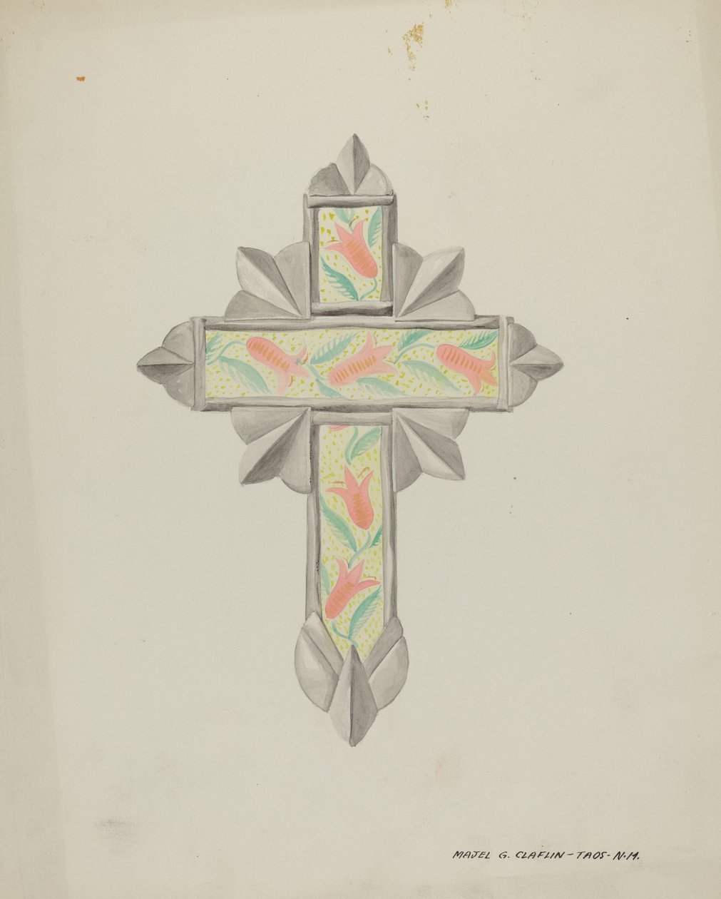 Kalay ve Duvar Kağıdı Çapraz, c. 1937. by Majel G. Claflin