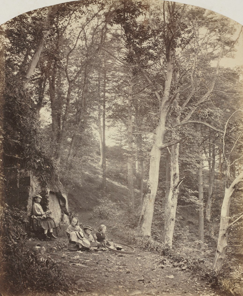 Ormandan Geçen Bir Yol, c. 1860. by Major Francis Gresley