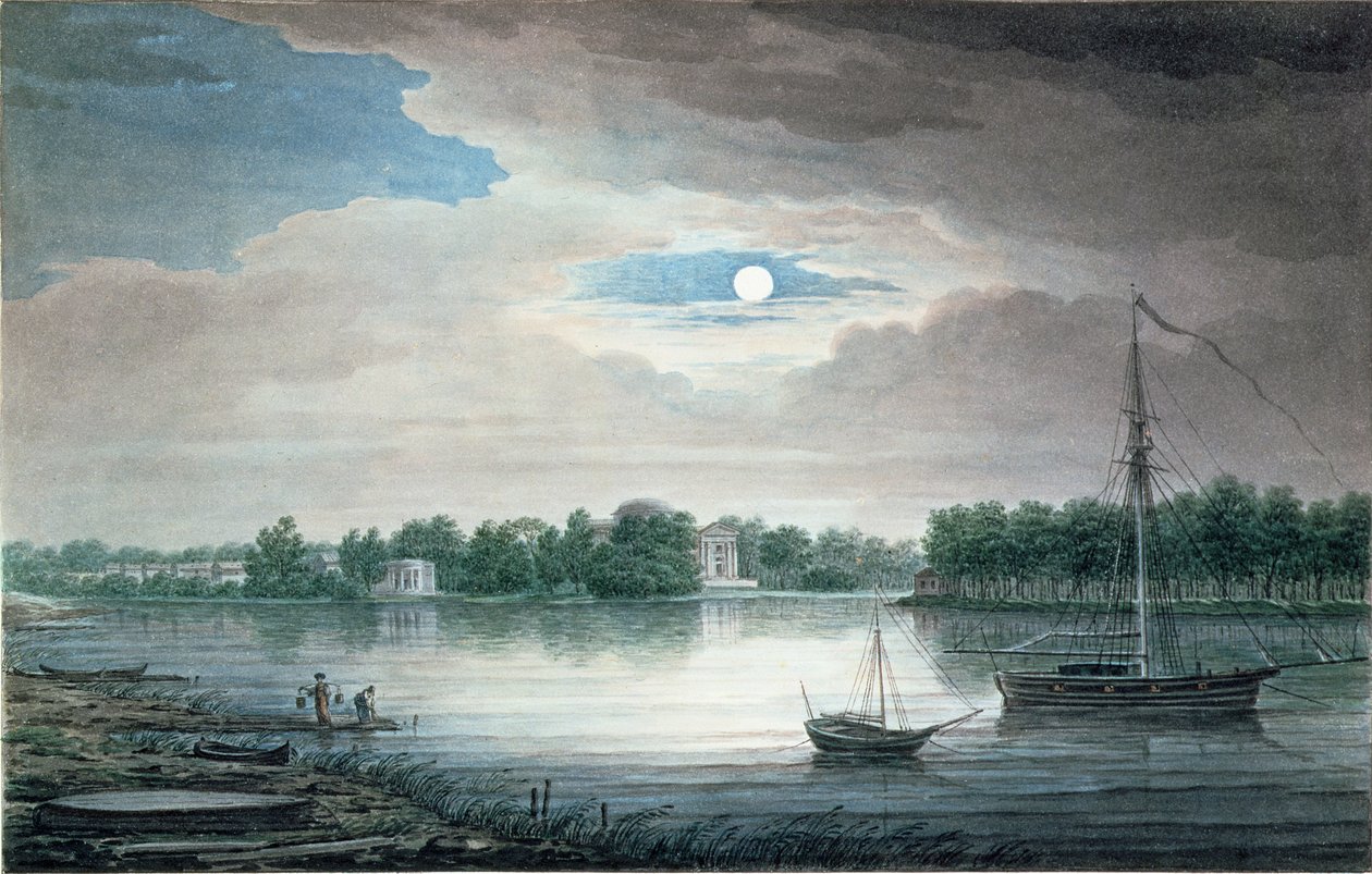 Yelagin Adası, St. Petersburg, Gece by Maksim Nikiforovich Vorobiev
