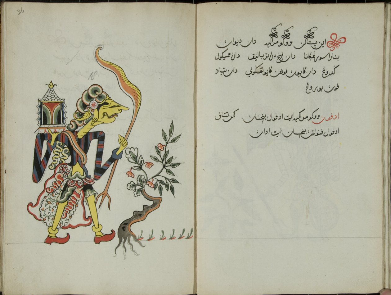 Zerdeçal Java, MS 41 s. 36, şimdi 18, 1830 by Malay Malay