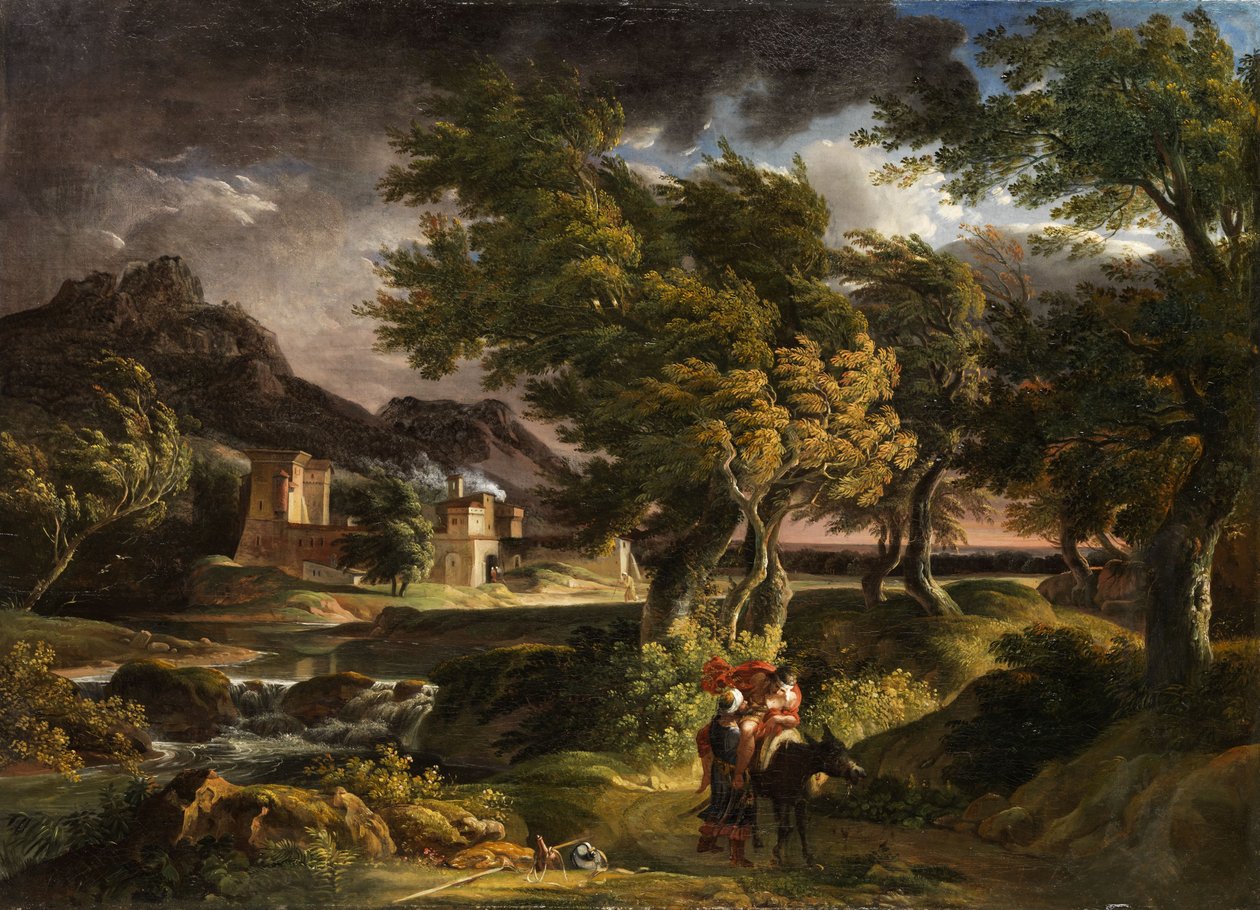 Fırtına manzarası by Johann Christian Reinhart