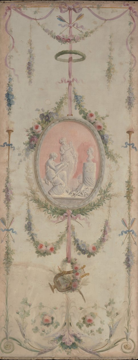 Bir çift dekoratif panel, 18. yüzyıl. by Manner of Le Riche