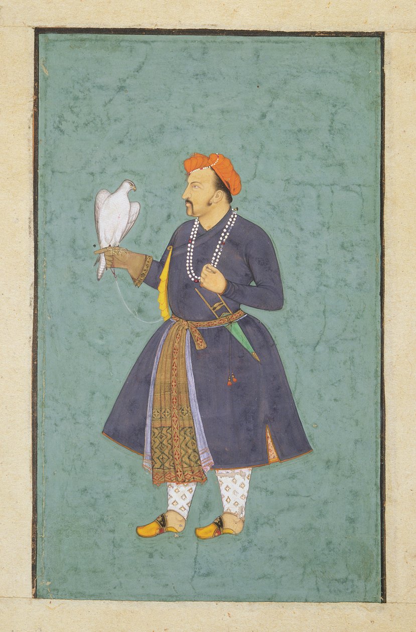 Bir Şahin tutan Jahangir