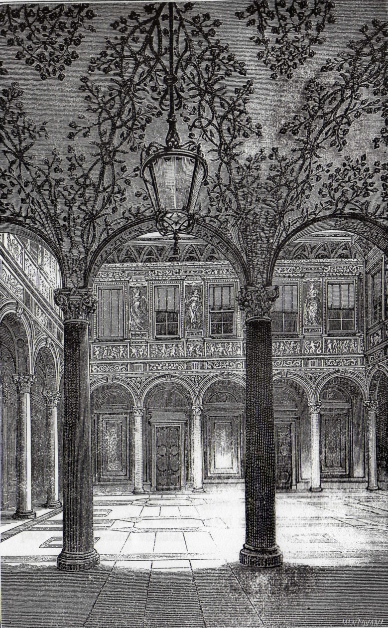 Palazzo Bigli avlusu by Mantovani