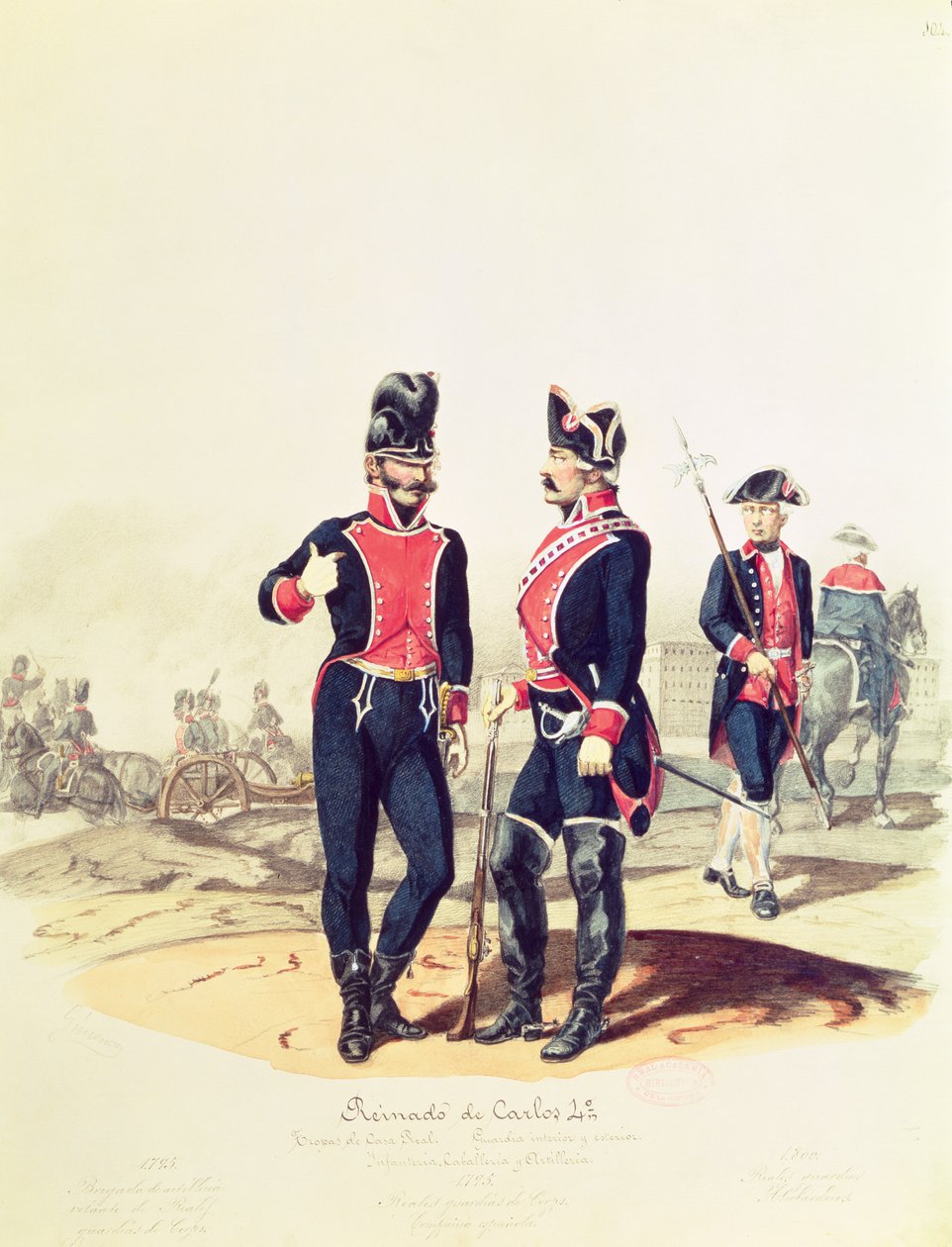 Charles IV saltanatı, 1795 (kağıt üzerinde kalem ve tuvalet) by Manuel Jimenez Gonzalez