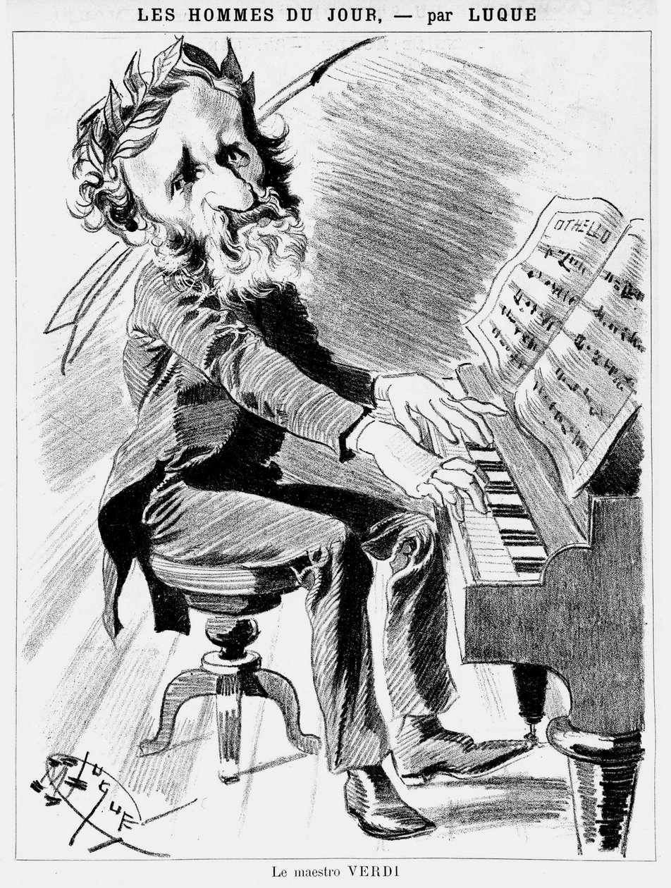 Verdi Karikatürü - Luque tarafından by Manuel Luque