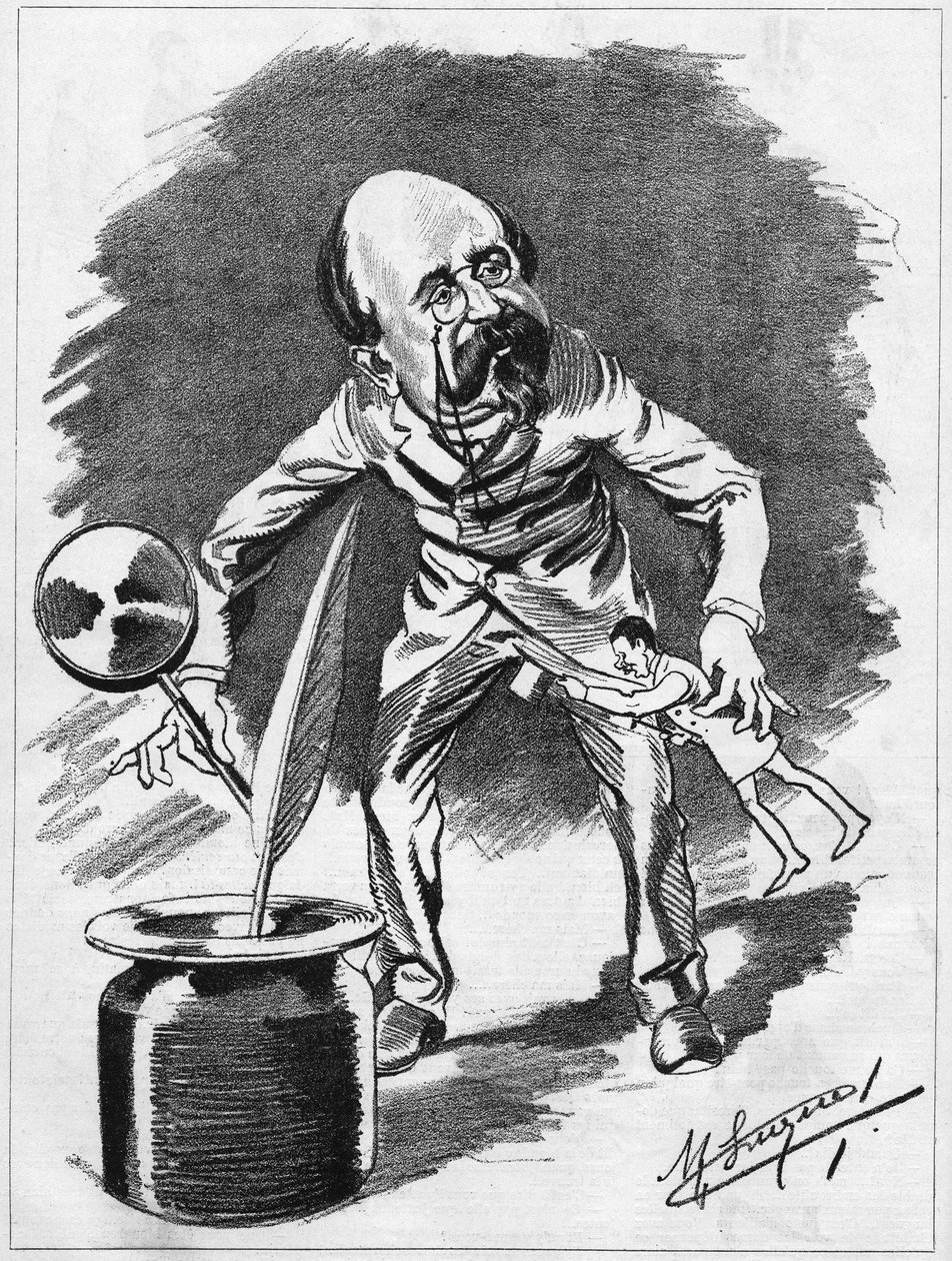 Edmond Gondinet (1828-1888) Fransız oyun yazarı. Karikatürist Manuel Luque