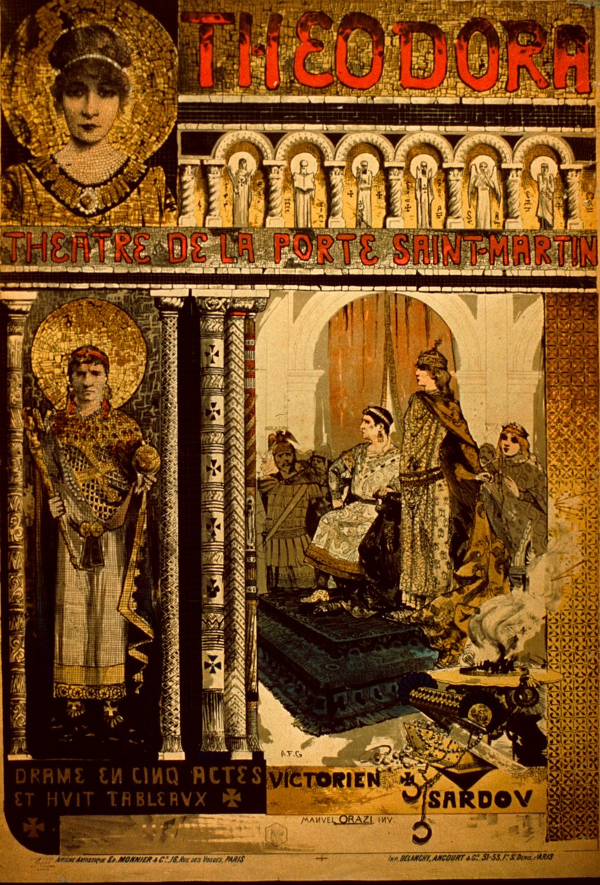 Tiyatro De La Porte Saint Martin Posteri by Manuel Orazi