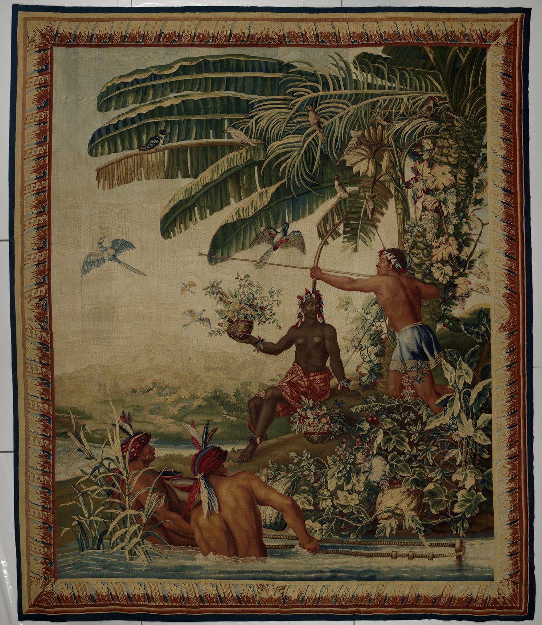 Balıkçılar, Les Anciennes Indes (Eski Hint Adaları) Serisinden Goblen balıkçı by Manufacture Royale des Gobelins