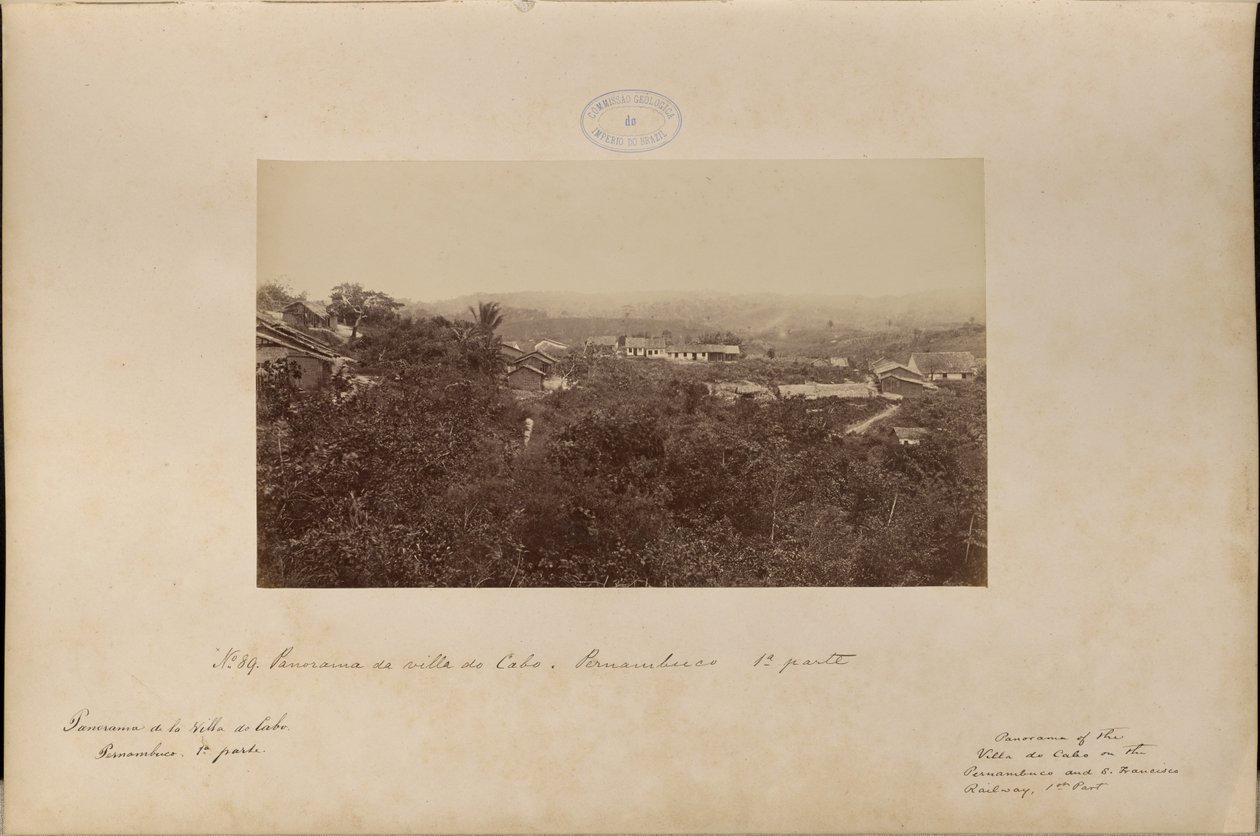 Cabo, Pernambuco villasının panoraması - 1. bölüm by Marc Ferrez