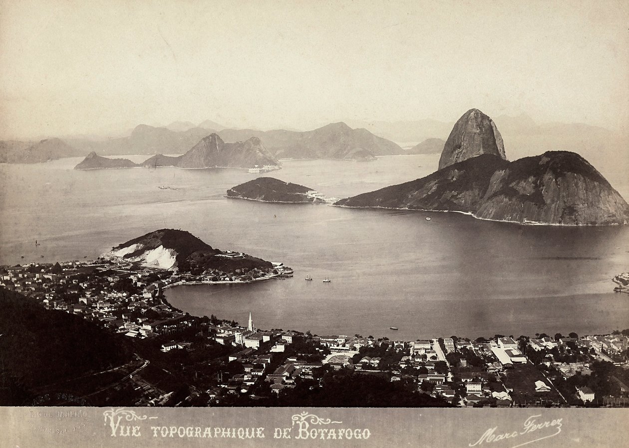 Botafogo, Brezilya manzarası by Marc Ferrez