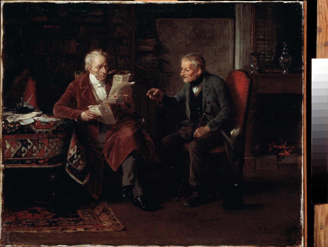 Avukatın ofisinde. Marc Louis Benjamin Vautier l