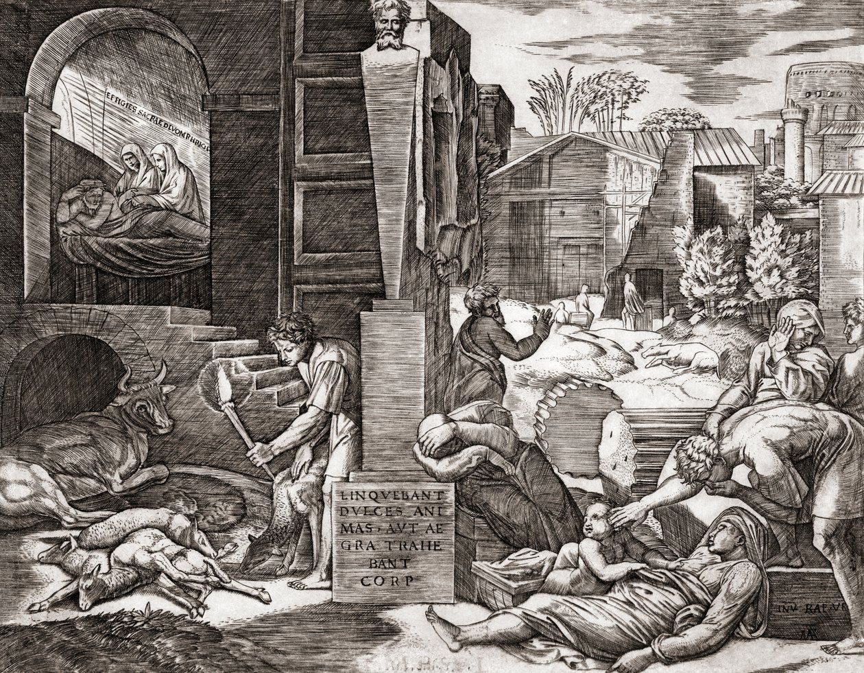 Veba (gravür) by Marcantonio (after) Raimondi