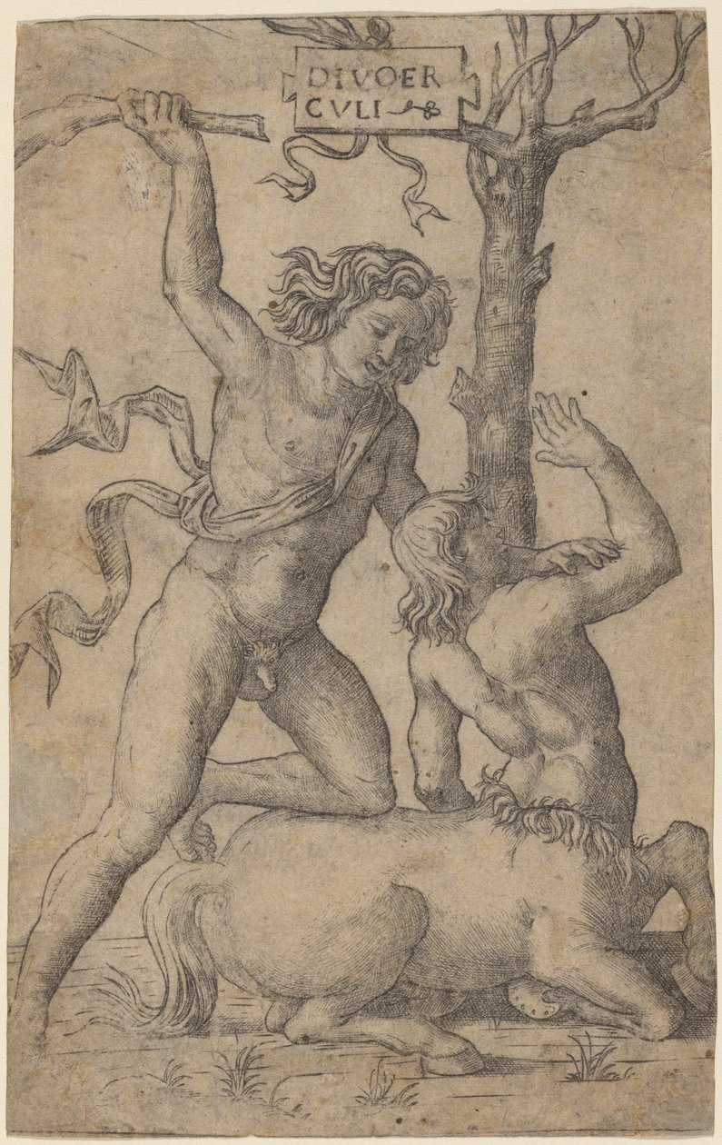 Herkül ve Nessus by Marcantonio Raimondi