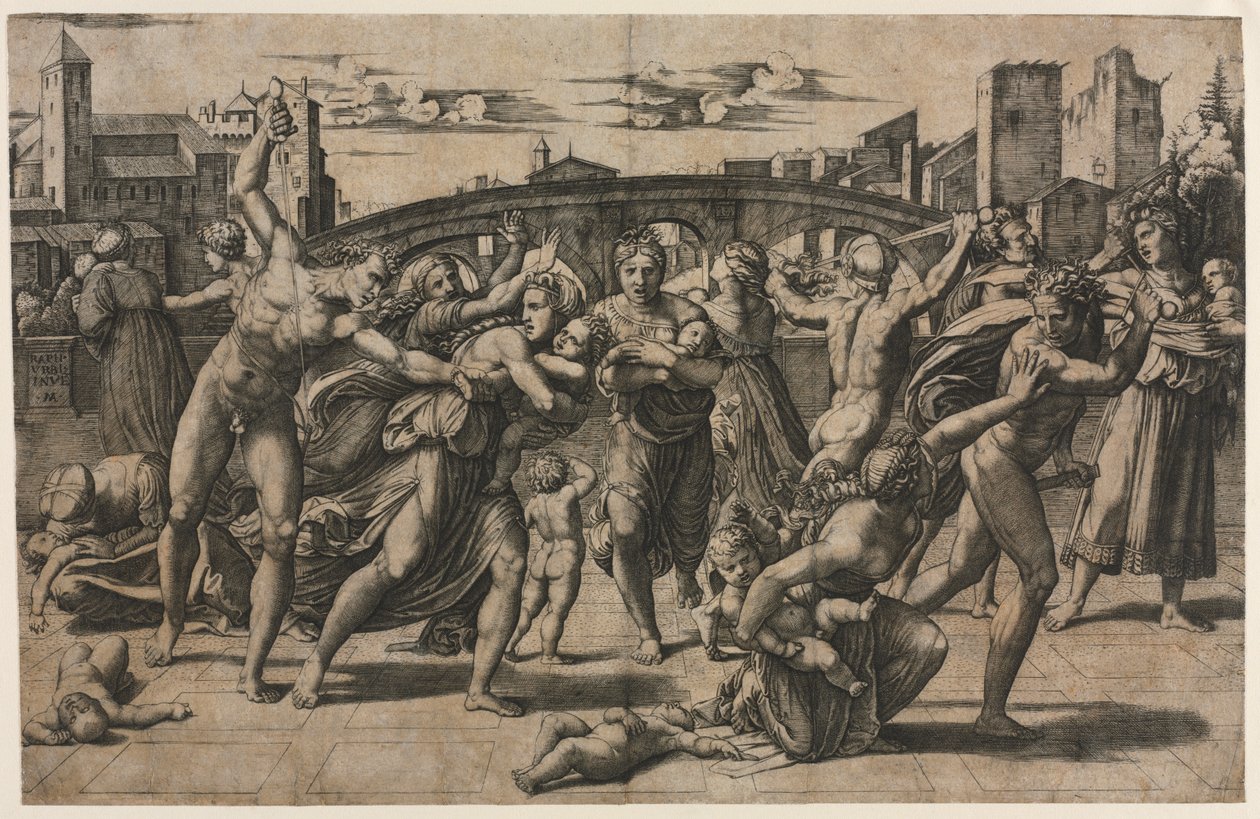Masumların Katliamı (Köknar Ağacı ile) by Marcantonio Raimondi
