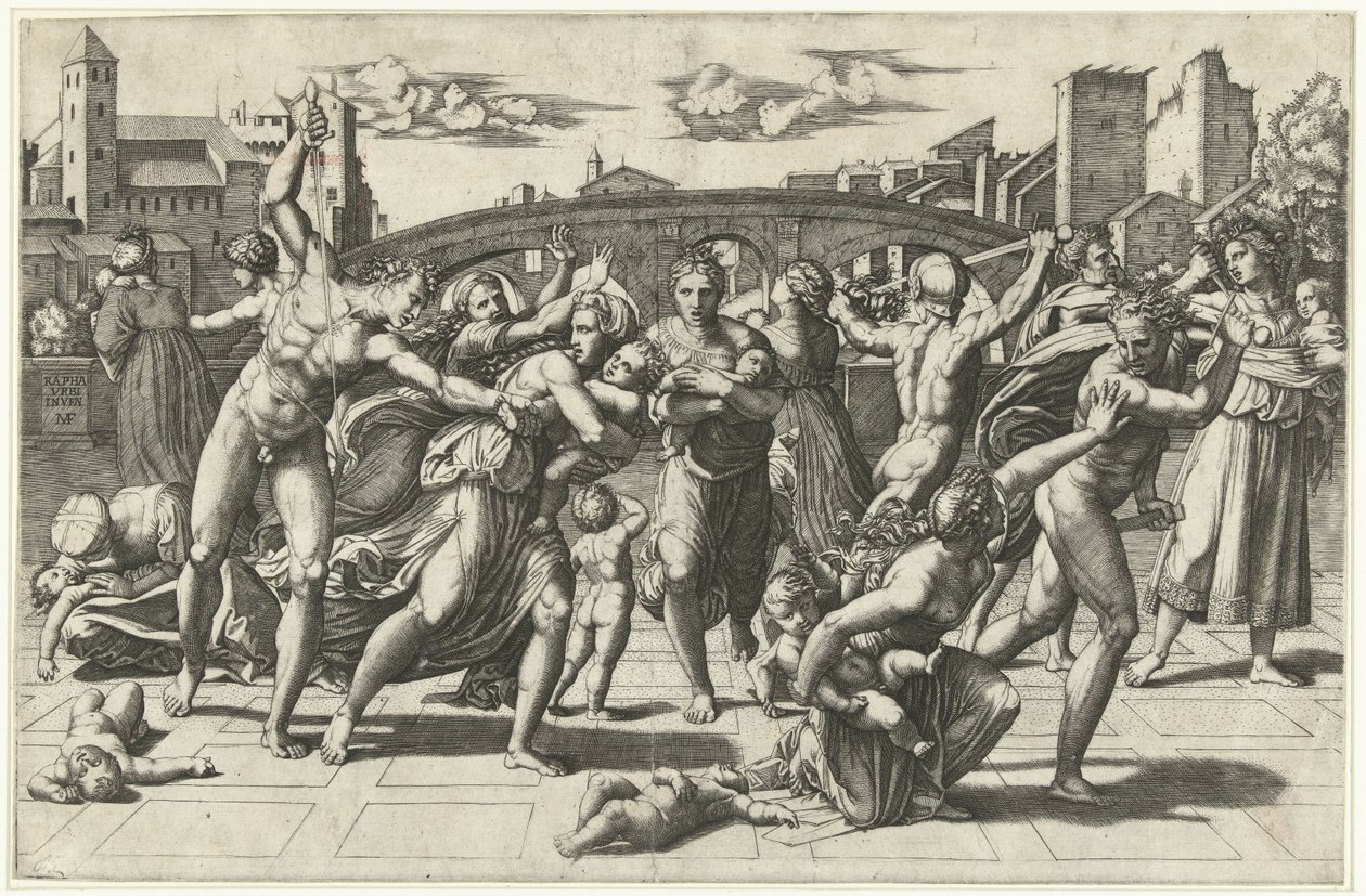 Masumların Katliamı, c.1515 by Marcantonio Raimondi