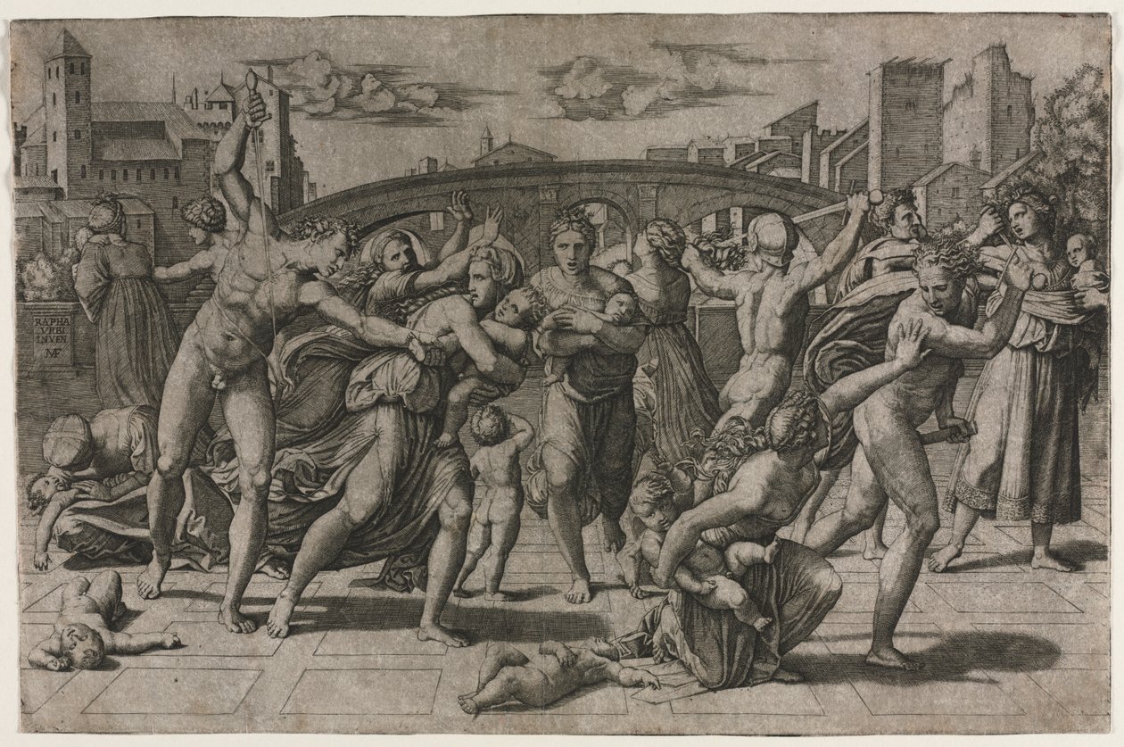 Köknar Ağacı Olmadan Masumların Katliamı by Marcantonio Raimondi