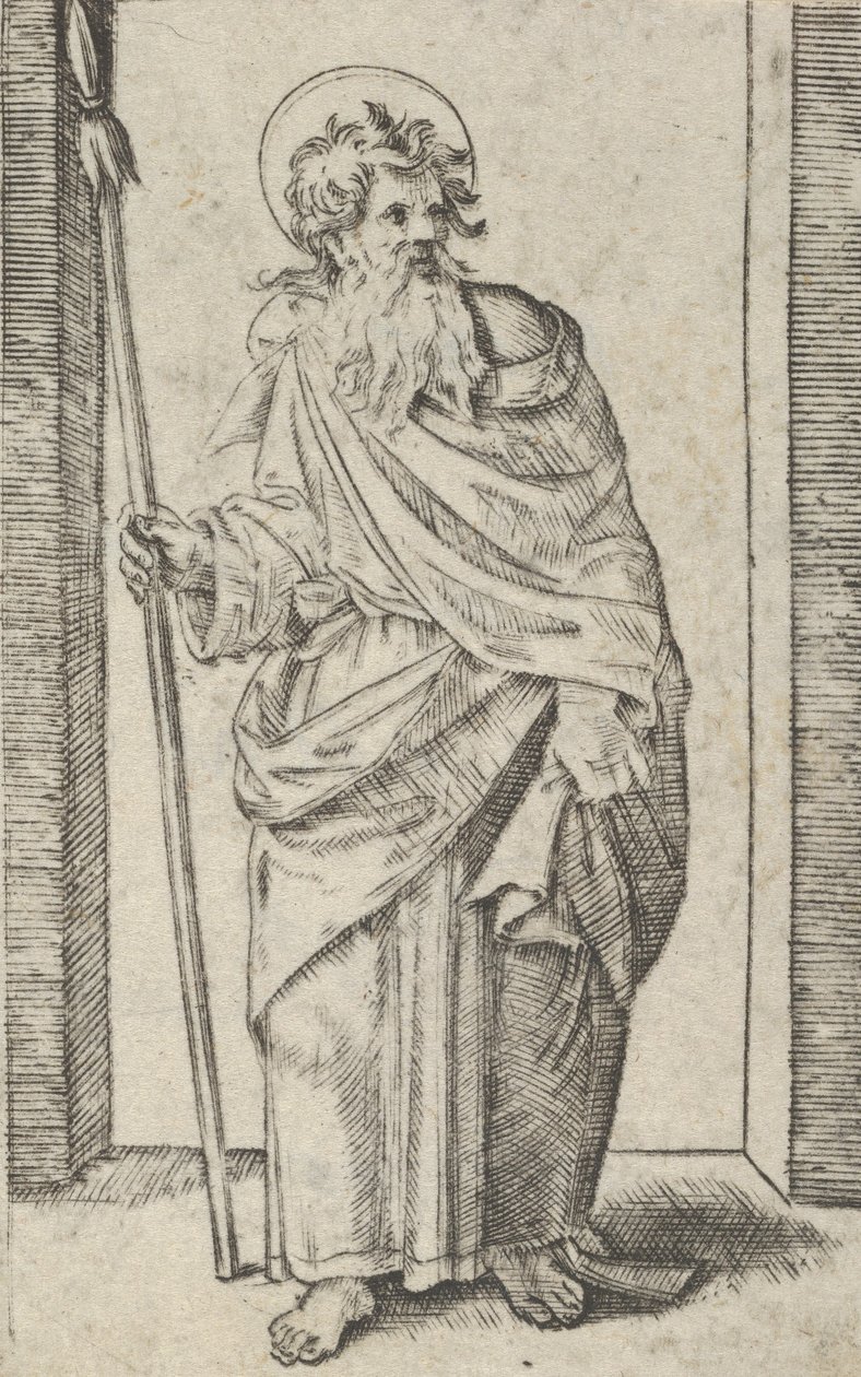Aziz Matthias, yaklaşık 1500-1534. by Marcantonio Raimondi