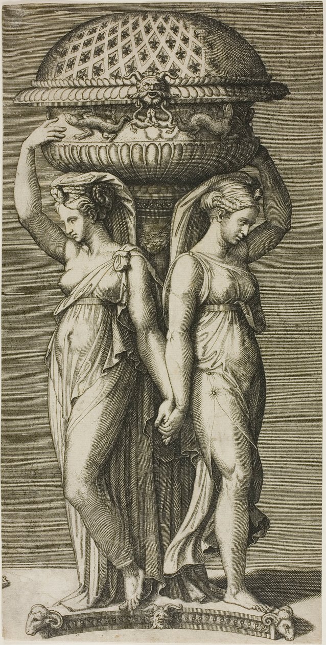 Tütsü Brülörü by Marcantonio Raimondi
